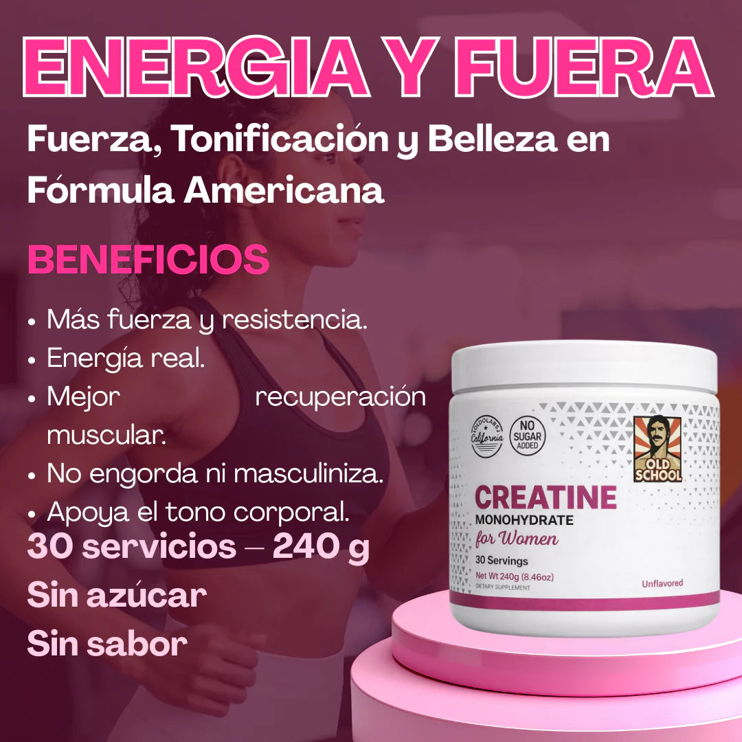CREATINA WOMAN USA - Fuerza y Rendimiento Diario