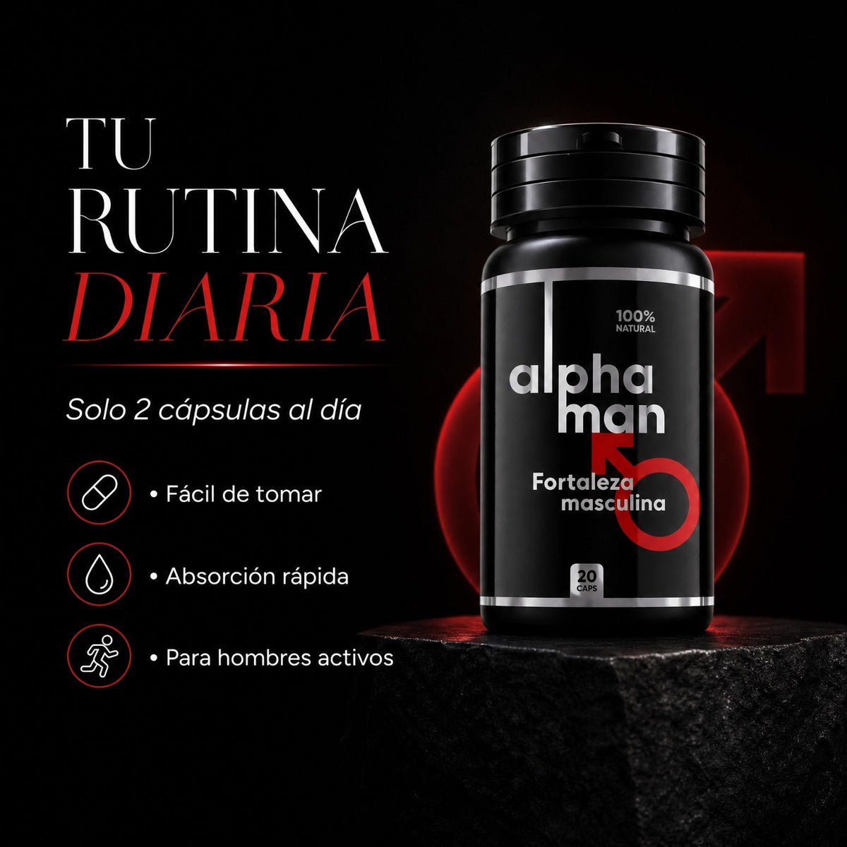 ALPHAMAN AMERICANO – Potencia y Vitalidad Masculina