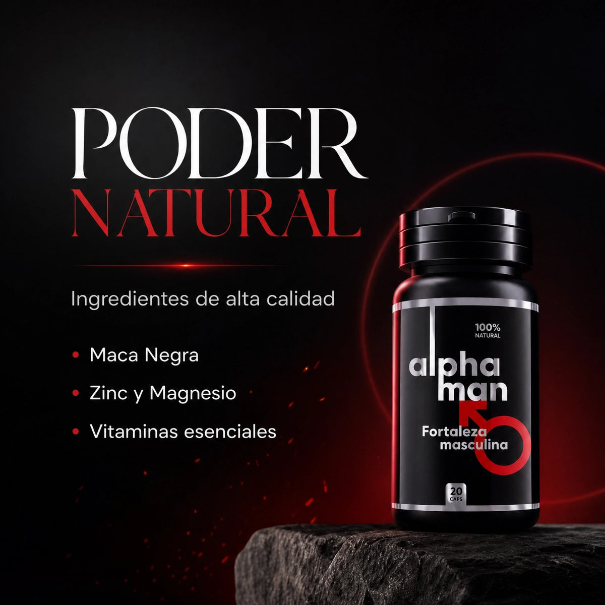 ALPHAMAN AMERICANO – Potencia y Vitalidad Masculina
