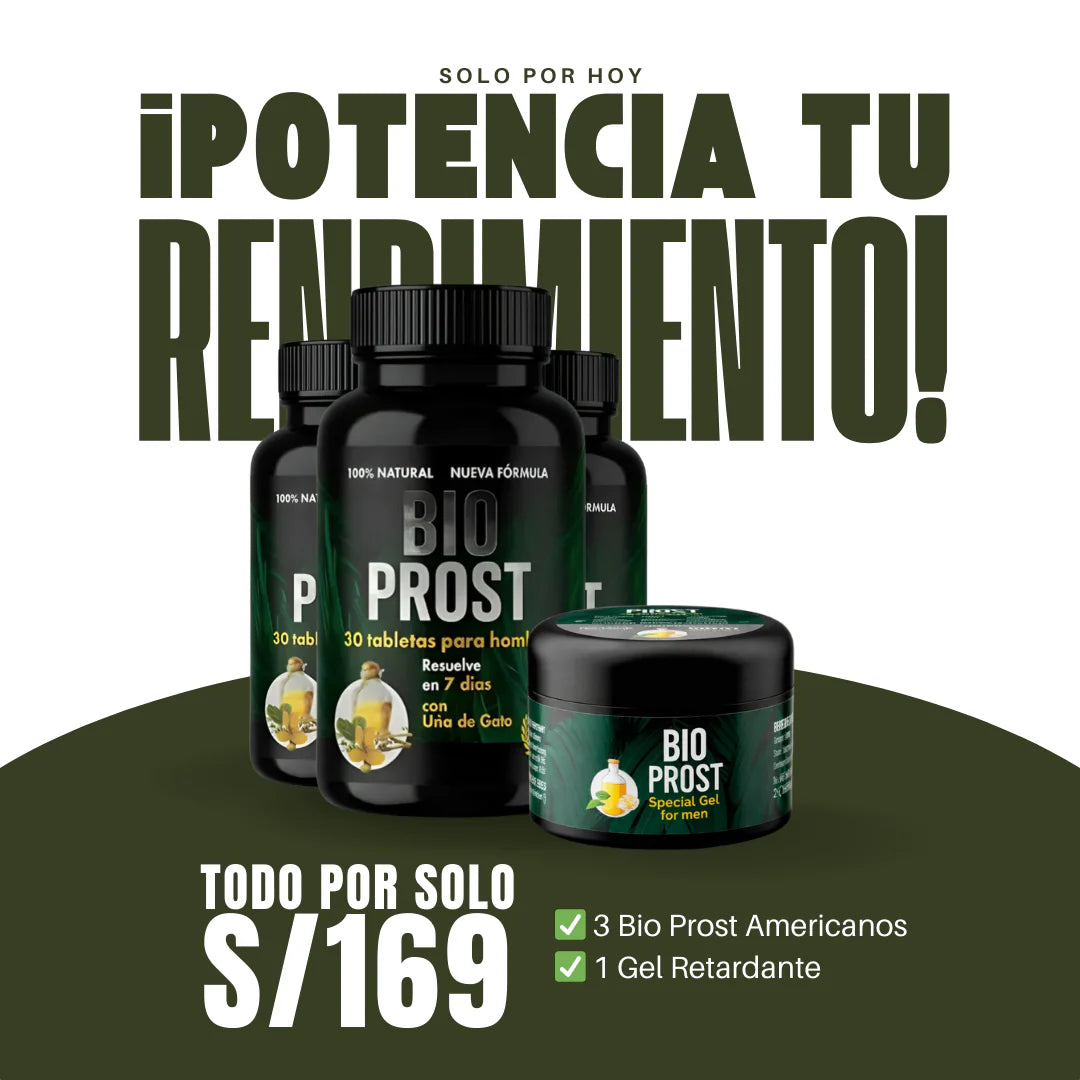 3 BIO PROST AMERICANOS | + 1 GEL RETARDANTE