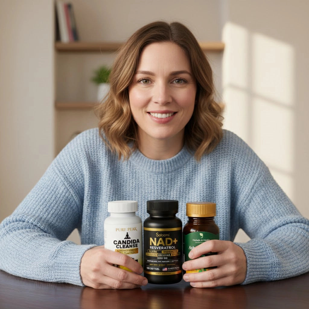 RESVERATROL + NAD+ | ASHWAGANDHA | CANDIDA CLEANSE